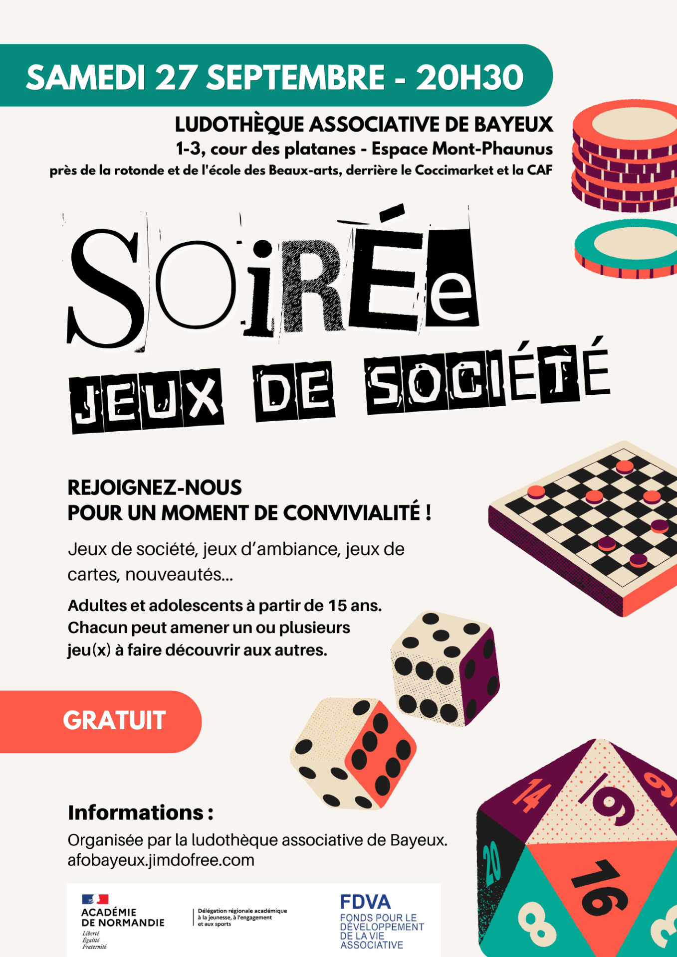 Affiche soiree jeux de societe essai 1